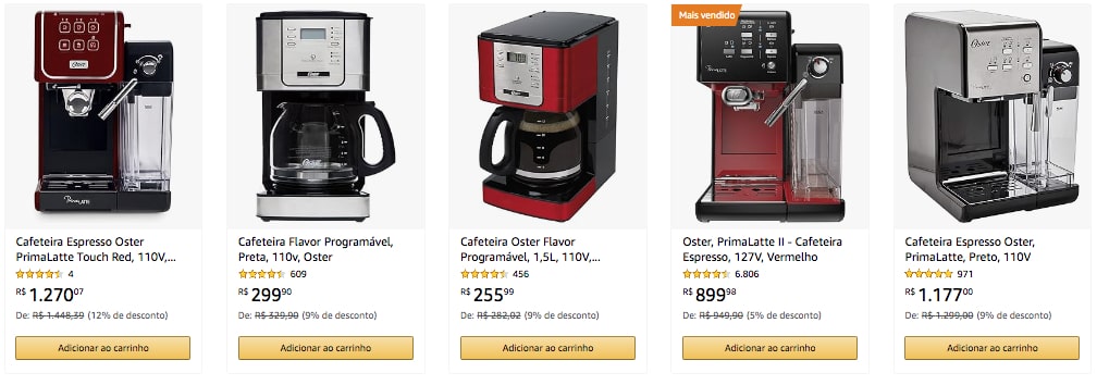 cafeteiras oster